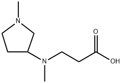 N-methyl-N-(1-methylpyrrolidin-3-yl)-beta-alanine(SALTDATA: HCl) Struktur