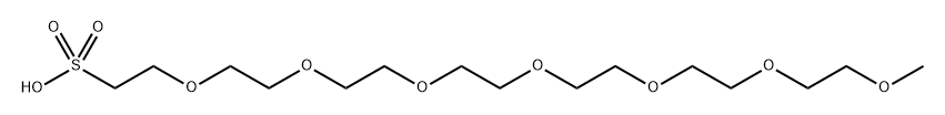 m-PEG7-sulfonic acid Struktur