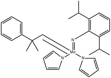 2,6-Di-i-propylphenylimidoneophylidene(dipyrrolyl)molybdenum(VI)dimer Struktur