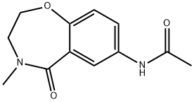 N-(4-methyl-5-oxo-2,3,4,5-tetrahydrobenzo[f][1,4]oxazepin-7-yl)acetamide Struktur