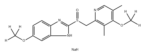 Esomeprazole Sodium D6 Struktur