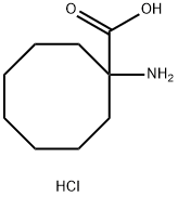 Cyclooctanecarboxylic acid, 1-amino-, hydrochloride (1:1) Struktur