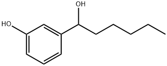 Benzenemethanol, 3-hydroxy-α-pentyl- Struktur