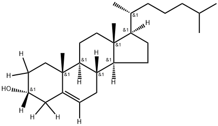 Cholesterol-[2,2,3,4,4,6-D6] (CertiMass solution) Struktur