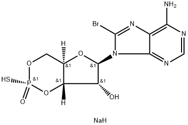 Rp-8-bromo-Cyclic AMPS (sodium salt) Struktur