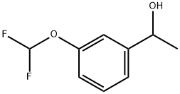 Benzenemethanol, 3-(difluoromethoxy)-α-methyl- Struktur