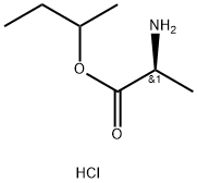 L-Alanine, 1-methylpropyl ester, hydrochloride (1:1) Struktur