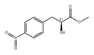 (S)-methyl 2-hydroxy-3-(4-nitrophenyl)propanoate Struktur