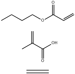 2-Methyl-2-propenoic acid polymer with butyl 2-propenoate and ethene, zinc salt Struktur