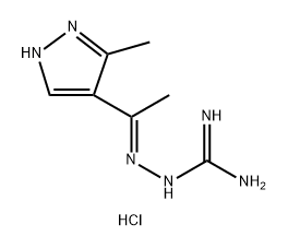 Hydrazinecarboximidamide, 2-[1-(3-methyl-1H-pyrazol-4-yl)ethylidene]-, hydrochloride (1:1)