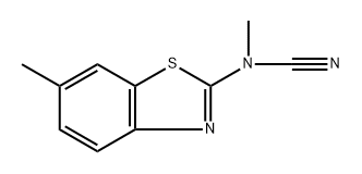 2-Benzothiazolecarbamonitrile,N,6-dimethyl-(7CI) Struktur