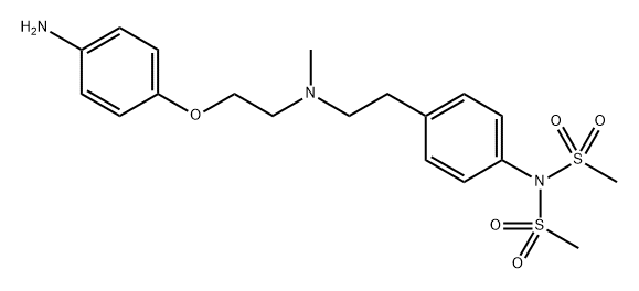 N-Desmethylsulfonyl-N'-methylsulfonyl Dofetilide Struktur