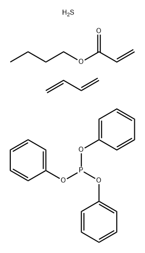 2-Propenoic acid, butyl ester, reaction products with butadiene, sulfur and tri-Ph phosphite Struktur