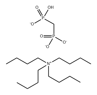 1-Butanaminium, N,N,N-tributyl-, P,P'-methylenebis[phosphonate] (3:1) Struktur