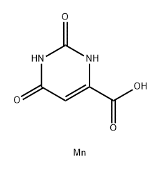 manganese 1,2,3,6-tetrahydro-2,6-dioxopyrimidine-4-carboxylate (1:2) Struktur