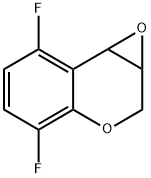 7H-Oxireno[c][1]benzopyran, 2,5-difluoro-1a,7a-dihydro- Struktur