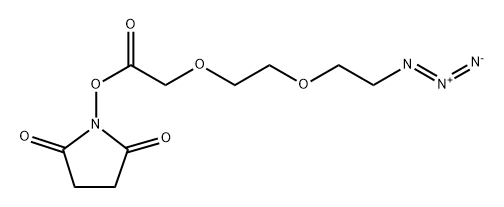 N3-PEG2-CH2COONHS Struktur