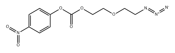 Azido-PEG2-4-nitrophenyl carbonate Struktur