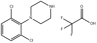 Piperazine, 1-(2,6-dichlorophenyl)-, 2,2,2-trifluoroacetate (1:1) Struktur