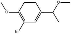 2-bromo-1-methoxy-4-(1-methoxyethyl)benzene Struktur