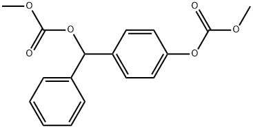 Carbonic acid, 4-[[(methoxycarbonyl)oxy]phenylmethyl]phenyl methyl ester Struktur