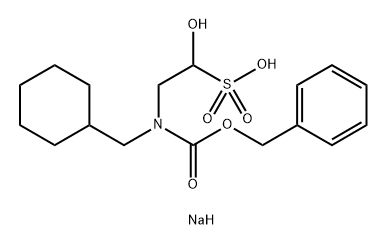 ETHANESULFONIC ACID, 2-[(CYCLOHEXYLMETHYL)[(PHENYLMETHOXY)CARBONYL]AMINO]-1-HYDROXY-, SODIUM SALT (1:1) Struktur