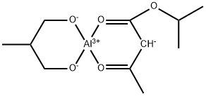 Aluminum, (1-methylethyl 3-(oxo-kappao)butanoato-kappao')(2-methyl-1,3-propanediolato(2-)-kappao1,kappao3)-, (T-4)- Struktur