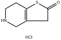 THIENO[3,2-C]PYRIDIN-2(3H)-ONE, 4,5,6,7-TETRAHYDRO-, HYDROCHLORIDE (1:1) Struktur