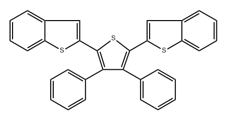 2,2'-(3,4-DIPHENYLTHIOPHENE-2,5-DIYL)DIBENZO[B]THIOPHENE Struktur