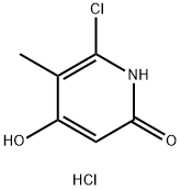 6-chloro-4-hydroxy-5-methyl-1,2-dihydropyridin-2-one hydrochloride Struktur