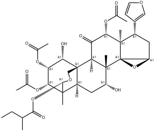 12-Acetyltrichilin B Struktur