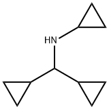 CYCLOPROPANEMETHANAMINE, N,偽-DICYCLOPROPYL-, 953718-14-4, 結構式