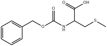 N-((Benzyloxy)carbonyl)-S-methyl-L-cysteine Struktur