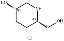 2-Piperidinemethanol, 5-hydroxy-, hydrochloride (1:1), (2R,5R)-rel- Struktur