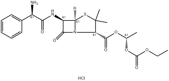 (R)-Bacampicillin hydrochloride Struktur