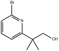 2-(6-bromopyridin-2-yl)-2-methylpropan-1-ol Struktur