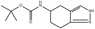 Carbamic acid, N-(4,5,6,7-tetrahydro-2H-indazol-5-yl)-, 1,1-dimethylethyl ester, (+)- Struktur