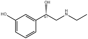 Benzenemethanol, α-[(ethylamino)methyl]-3-hydroxy-, (S)- Struktur