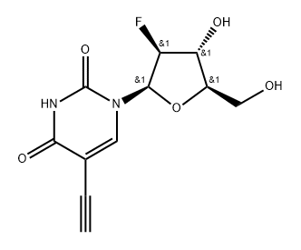 (2'S)-2'-Deoxy-2'-fluoro-5-ethynyluridine Struktur