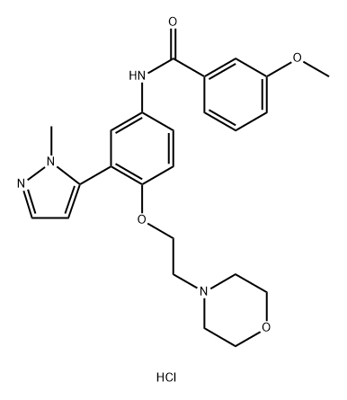 Temanogrel hydrochloride Struktur