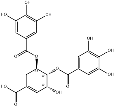 3,4-Di-O-galloylshikimic acid Struktur