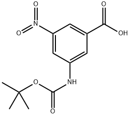 3-((tert-Butoxycarbonyl)amino)-5-nitrobenzoic acid Struktur