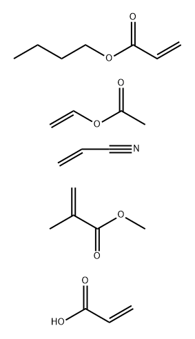 enyl acetate, 2-propenenitrile and 2-propenoic acid Struktur