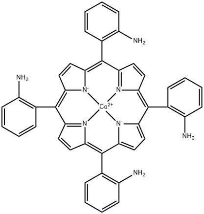 cobalt tetrakis(2-aminophenyl)porphyrin Struktur