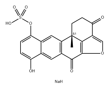 halenaquinol sulfate Struktur