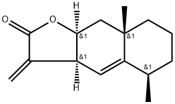 2-Naphthaleneacetic acid, 2β,3,4,4a,5,6,7,8-octahydro-3α-hydroxy-4aα,8α-dimethyl-α-methylene-, γ-lactone (7CI) Struktur