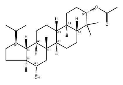 Lupane-3,16-diol, 3-acetate, (3β,16β)- (9CI) Struktur