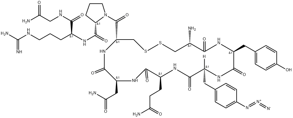 argipressin, (4-azido)Phe(3)- Struktur