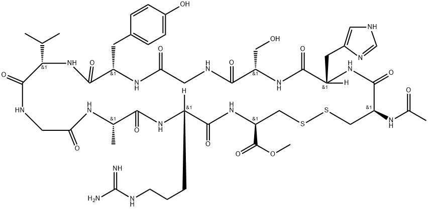 N-ACETYL-TRANSFORMING GROWTH FACTOR-A FRAGMENT 34-43 METHYL ESTER HUMAN) Struktur