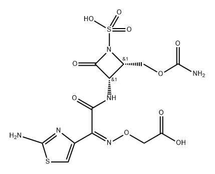 carumonam sodium Struktur